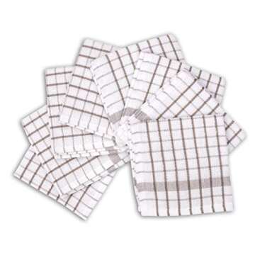 AMOUR INFINI Kitchen Dish Cloths Set of 8 - Ultra Soft, Highly Absorbent, Quick-Drying Terry Cotton ...