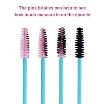 100pcs Disposable Mascara Brushes for Flawless Lashes