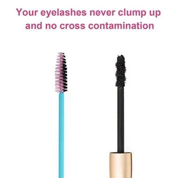 100pcs Disposable Mascara Brushes for Flawless Lashes