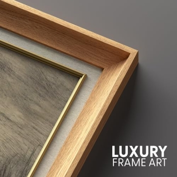 Premium Framed Wall Art Vintage Trees River Classic Decor