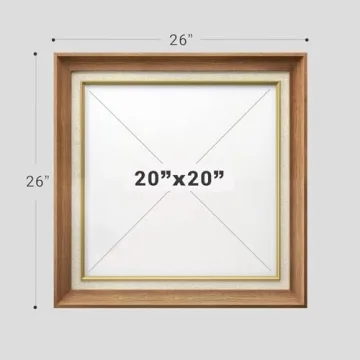 Premium Framed Wall Art Vintage Trees River Classic Decor