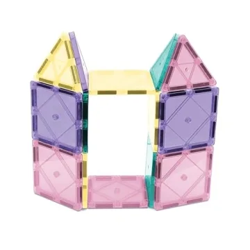 CreateOn Crayola Magnetic Tiles - 14-Piece Pastel Set