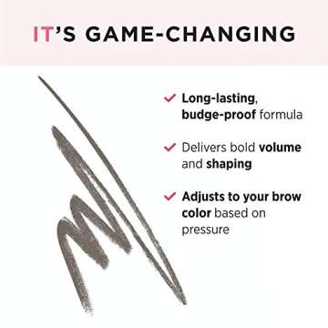 IT Cosmetics Brow PowerFULL Eyebrow Pencil - Universal Shade, Bold Definition, Built-In Spoolie