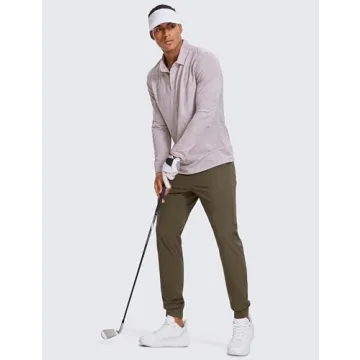 CRZ YOGA Men's Stretch Golf Joggers - Premium Comfort Pants
