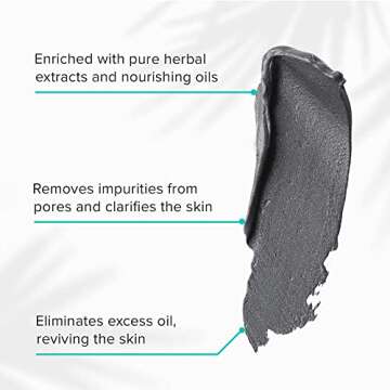 ClarityRx Rehab Mediterranean Detoxifying Mud Face Mask, Plant-Based Natural Moisturizing Acne Treatment for Oily, Acne-Prone Skin (1.7 oz)