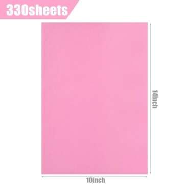 Koogel 330 Sheets Tissue Paper Bulk, Pink Tissue Paper Gift Wrapping Paper 14 x 10 Inch Craft Tissue...