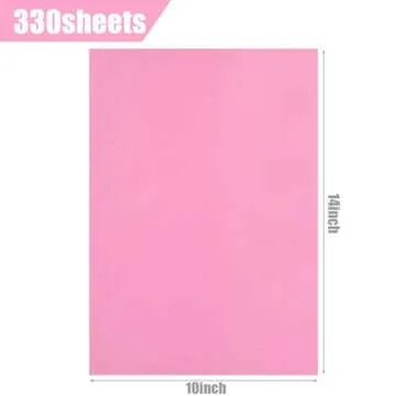 Koogel 330 Sheets Tissue Paper Bulk, Pink Tissue Paper Gift Wrapping Paper 14 x 10 Inch Craft Tissue...