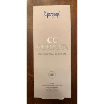 Supergoop! CC Screen - SPF 50 PA++++ CC Cream, 100% Mineral Color-Corrector & Broad Spectrum Sunscreen - Tinted Moisturizer, Concealer & Buildable Coverage Foundation - 1.6 fl oz