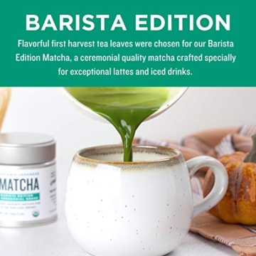 Organic Ceremonial Matcha Powder from Japan - Barista Quality
