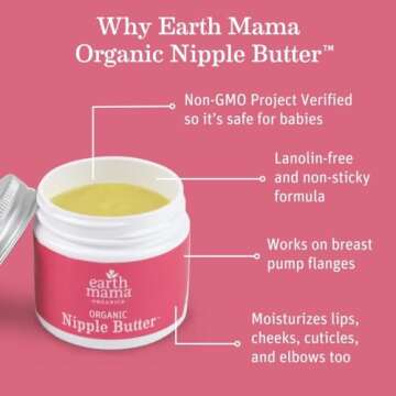 Earth Mama Postpartum Essentials Recovery Gift Set for Mom| Organic Self Care Gifts for Mom, Nipple Butter, Perineal Spray & Balm, Sitz Bath, Milkmaid & Periodic Tea and Booby Tubes, 7-Piece Set
