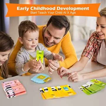 Ednzion Talking Flash Cards with 224 Sight Words, Montessori Educational Learning Interactive Toddler Toys, Speech Therapy and Autism Sensory Toys, Blue