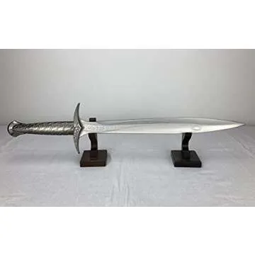 Nangopop Wizard Wand Stand Display - 2 Tiered Wood Magic Wand Holder for Table Display, Holds Two Wands