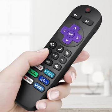 2 Pack Replacement Roku TV Remote Control - Easy Setup