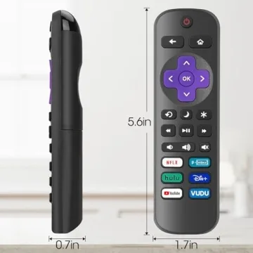 2 Pack Replacement Roku TV Remote Control - Easy Setup