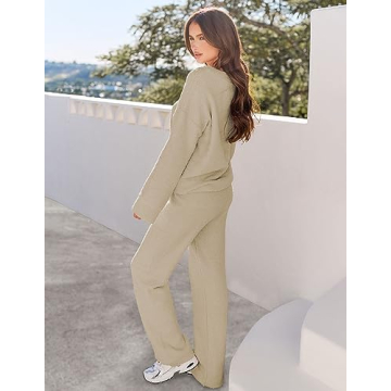MEROKEETY Women's Fuzzy Fleece Pajama Set Winter Loungewear