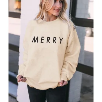 Merry Christmas Sweatshirt for Women - Cozy & Stylish