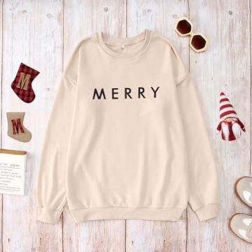 Merry Christmas Sweatshirt for Women - Cozy & Stylish