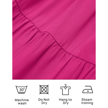 ZESICA Off Shoulder Puff Short Sleeve A Line Midi Dress