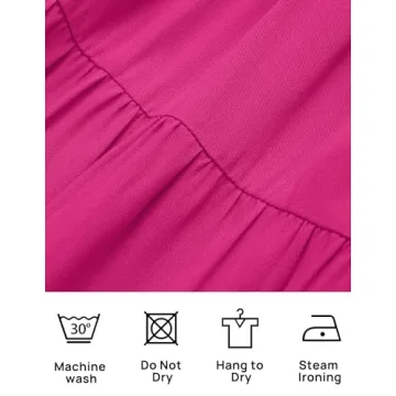 ZESICA Off Shoulder Puff Short Sleeve A Line Midi Dress