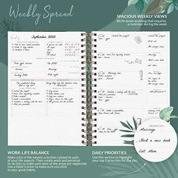 PLANBERRY Large Undated Weekly Life & Budget Planner