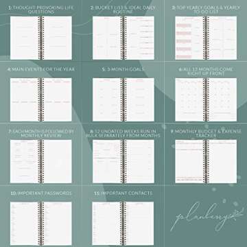 PLANBERRY Large Undated Weekly Life & Budget Planner