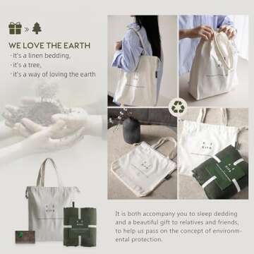 Dark Grey 100% Linen Duvet Cover Set for Luxury Comfort