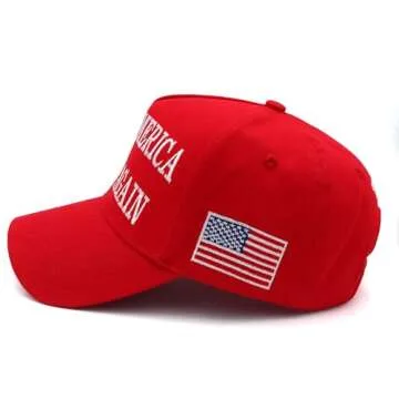 MAGA Hat Trump 2024 Hat 45-47 Embroidered Make America Great Again Donald Trump Slogan Adjustable Black Baseball Cap for Woman Men Trump Merchandise