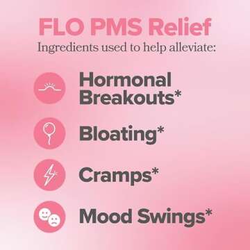 O Positiv FLO PMS Vitamins for Women, 30 Servings (Pack of 1) - Proactive PMS Relief - Targets Hormo...