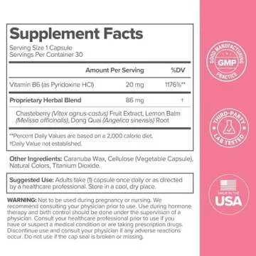 O Positiv FLO PMS Vitamins for Women, 30 Servings (Pack of 1) - Proactive PMS Relief - Targets Hormonal Breakouts, Bloating, Cramps, & Mood Swings with Chasteberry, Vitamin B6, & Lemon Balm