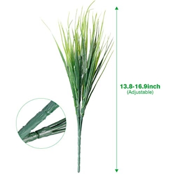 JEMONG Artificial Grasses UV Resistant - No Fade Faux Plants