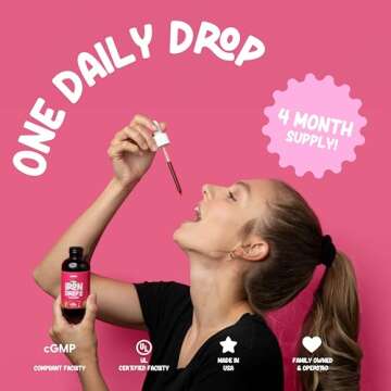 LLORENS PHARMACEUTICAL Iron Supplement for Women Iron Drops Daily Support, 20mg of Polysaccharide Iron Complex Iron Free Taste, Natural Sweeteners, Vegan and Paraben Free (Berry Daiquiri, 4 Fl Oz)