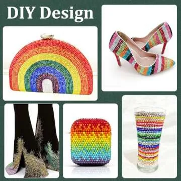 Resin Rhinestones with Glue for DIY Crafts