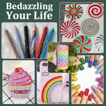 Resin Rhinestones with Glue for DIY Crafts