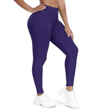 KIWI RATA Leggings - High Waisted Scrunch Butt Lift Leggings