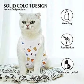 Cat Surgical Recovery Suit - Comfortable E-Collar Alternative