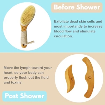Vegan Dry Brushing Set for Lymphatic Drainage