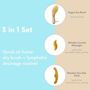 Vegan Dry Brushing Set for Lymphatic Drainage