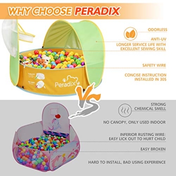 Peradix Portable Pop Up Baby Ball Pit & Pool for Kids