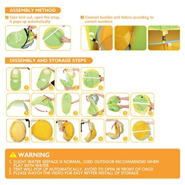 Peradix Portable Pop Up Baby Ball Pit & Pool for Kids