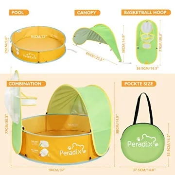Peradix Portable Pop Up Baby Ball Pit & Pool for Kids