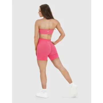 NEWVISISTER NVS Bandeau Sports Bra for Women Padded Comfort