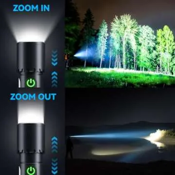High Lumens Rechargeable LED Flashlight - 990000 LM