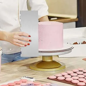 Stainless Steel Cake Scraper - 9 Inch Decorating Tool