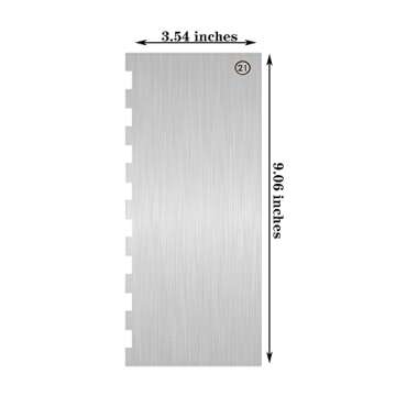 Stainless Steel Cake Scraper - 9 Inch Decorating Tool