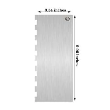 Stainless Steel Cake Scraper - 9 Inch Decorating Tool