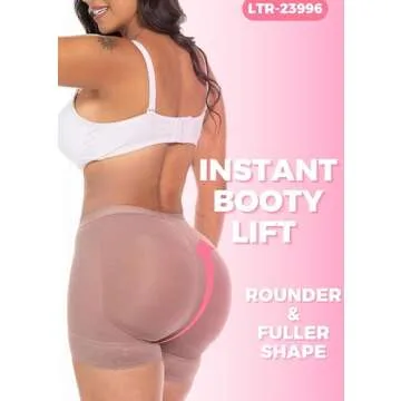 LT.ROSE 23996 Women Butt Lifter Enhancer Panties | Calzones Levanta Cola Colombianos Cocoa M
