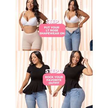 LT.ROSE 23996 Women Butt Lifter Enhancer Panties | Calzones Levanta Cola Colombianos Cocoa M