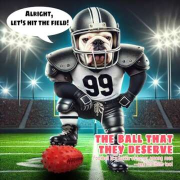 VANFINE Indestructible Dog Toys for Aggressive Chewers - Tough Squeaky Dog Chew Toy for Large Breed, USA Brand Durable Rubber Dog Toy with Beef Flavor for Medium & Large Dogs