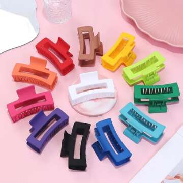 Sisiaipu 12 Pcs Medium Hair Clips – Stylish & Versatile