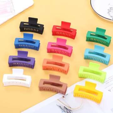 Sisiaipu 12 Pcs Medium Hair Clips – Stylish & Versatile